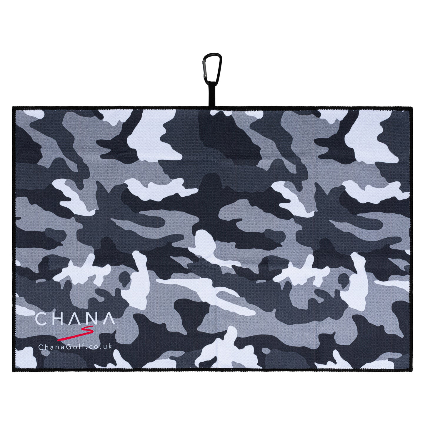 Black Camo Microfibre Golf Towel